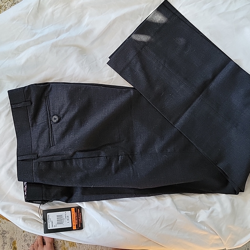 Ben Sherman Straight Leg Trouser Lancaster Fit 31x34 nwt